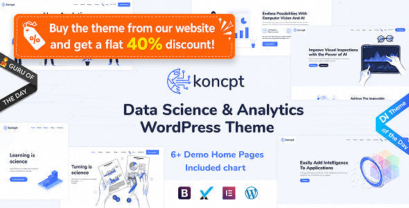 koncpt - Data Science & Analytics WordPress Theme
